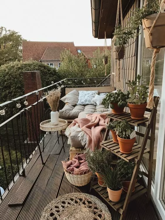 détente sur le balcon